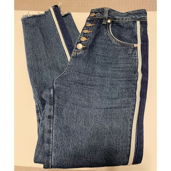 91 Cotton On High 90s 100% Cotton Jeans, Size 4. Button fly - Picture 3 of 13